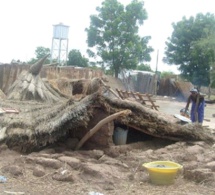 Fortes pluies à Kaolack : Plusieurs cases se sont affaissées à Ngalxa-yaye.