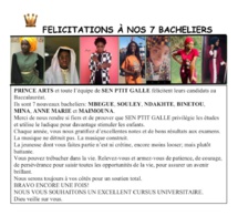 Ngoné Ndour de Prince Art et l'équipe de Sen P'tit Ngallé félicitent leurs 7 nouveaux bacheliers