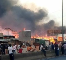 Urgent – Pikine : Un incendie ravage le marché Zinc
