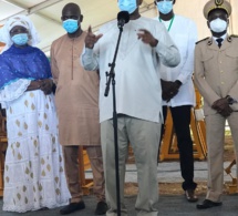 Le président de la République Macky Sall à Kaolack
