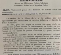 DES AFFAIRES CIVILES OU COMMERCIALES DEVANT LA POLICE ET LA GENDARMERIE : Le Pg tape sur la table