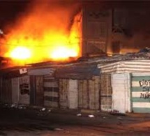 Incendie au marché zinc de Pikine: 3 cantines calcinées