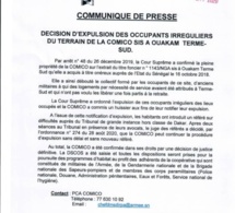Le tribunal des référés autorise la poursuite des travaux à la Cité Comico: la décision d’expulsion des occupants irréguliers est tombée