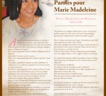 Paroles pour Marie Madeleine: Après 36 heureuses années, te voila partie... sans moi... - Ardo