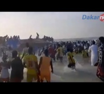 La Vidéo De La Pirogue Clandestine Qui Échoue Dans La Plage De Gokh Mbath Saint-Louis