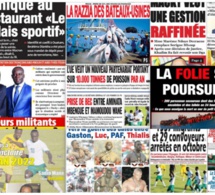 REVUE DES TITRES PAR NABOU NGOM A LA UNE DES QUOTIDIENS DU 12 NOVEMBRE 2020