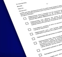 Allègement du confinement: une nouvelle attestation à télécharger