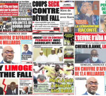REVUE DES TITRES PAR NABOU NGOM A LA UNE DES QUOTIDIENS DU 30 NOVEMBRE 2020