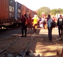 URGENT – Thiès : Le train GCO a dérapé à la cité du rail