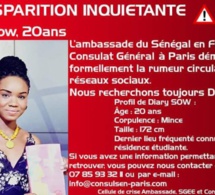 "DIARY SOW RETROUVÉE " L'ambassade et le consulat du Sénégal à Paris démentent