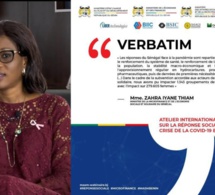 Atténuation des risques socio-économique liés à la COVID-19 Madame Zahra Iyane THIAM DIOP partage l'expertise sénégalaise devant les Etats Africains