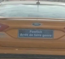La voiture de Pawlish “Arrête de faire genre” fait marrer les internautes