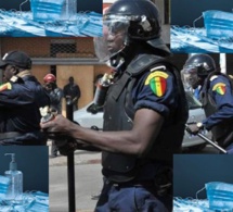 Geste à magnifier : la police soigne son image et distribue des masques aux populations
