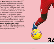 Distinction : Sadio Mané parmi les 21 personnalités qui vont marquer le football en 2021