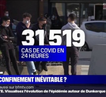 Covid-19: une situation "très préoccupante" dans une dizaine de départements