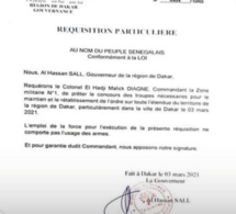 Trouble à l’ordre public : hier, le Gouverneur de Dakar a sollicité l’intervention de l’armée sénégalaise