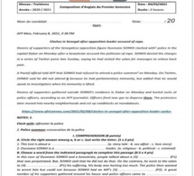 Education : un formateur relevé pour avoir proposé un sujet sur l’affaire sonko
