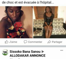 Fake news/ Annoncée être violée: Grâce Kadji Diatta dément et accuse les pirates de sa page Facebook