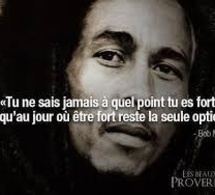 "get up, stand up, stand up for your rights"(Levez-vous,dressez- vous, dressez-vous pour vos droits)