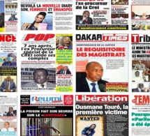 Actu-Kiosque : Les Unes des quotidiens : La magistrature se rebelle, incendie à NGadiaga, politique, 3eme mandat, qualification CAN…