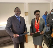 Signature du mandat de levée de fonds entre la Sar et Africa Finance corporation