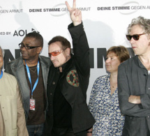 Youssou Ndour, Bono, Claudia Warning et Bob Geldof