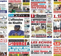 Actu-Kiosque : Les Unes des quotidiens : Bataille de Dakar, réseau faux médicaments dementelé, élections municipales, ligue des Champions,
