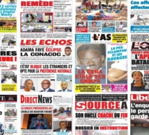 Les Unes des quotidiens : Encore de faux médicaments saisis par la douane, MACKY et ses ex pm, Me Abdoulaye Tine du l’emploi des jeunes…