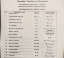 JO Tokyo: Liste des 16 « Lions » convoqués pour le tournoi qualificatif de Belgrade
