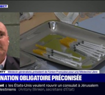 Vaccination obligatoire: le docteur Marty craint que la recommandation de l'Académie de médecine donne "du grain à moudre" aux anti-vaccins