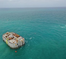 TERMINAL OFFSHORE DE GTA : Le premier caisson arrivé sur le site
