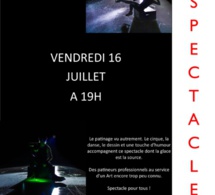 Arts Sur Glace de la compagnie 'Moins 5 : Quand les arts du cirque et le patinage se rencontre