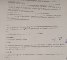 Grève des travailleurs d’Aftu: Un protocole d’accord signé