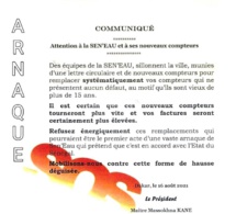 URGENT: Alerte Nouvelle système d'arnaque de la Sen' Eau avec de nouveau compteur