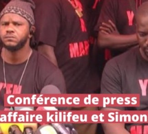 Conférence de presse Y' en à marre: Affaire trafic de visas et migrants kilifeu et SimonThiat Y'en à marre brandit des menaces sur Macky Sall