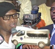 Remise d'une ambulance et un lot de matériel médical à la polyclinique de Golf Sud par M. Lat DIOP.