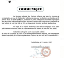 Elections locales/ Pour la centralisation: Le Directeur général des élections demande le dépôt de la maquette de bulletins des candidats