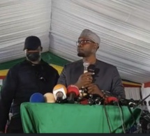 Apologie de la violence: Ousmane Sonko "brûle" la charte de la non-violence et avertit