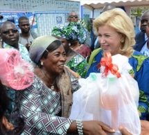 CÖTE D'IVOIRE - La Première Dame, Mme Dominique Ouattara témoigne sa solidarité aux populations de Wassakara