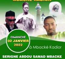 MAGAL ANNUEL DE MBACKE KADIOR de Abdou Samad Mbacké le 02 janvier 2022