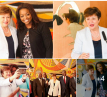 Rencontre entre Mme Amy Sarr Fall, Mme Kristalina Georgieva, M. Serge Ekue et M. Abdoulaye Diop...
