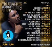 Wally Seck le 31 décembre au CICES avec le bal des Faramarens voici les points de ventes des tickets.