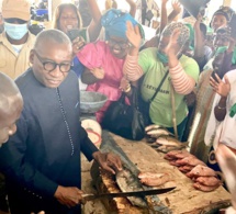 Visite du Ministre Sidiki Kaba au Marché au Poisson de Tambacounda: Découvrez l'accueil enthousiaste des mareyeurs !