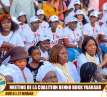 Meeting de clôture de BBY: Marée humaine à la rue 6, médina sous les pieds de Cheikh Ba