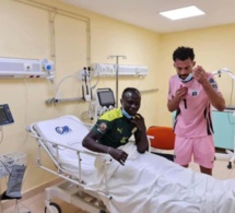 Photo/ Après leur choc: Sadio Mané et le gardien de but du Cap-Vert dans une même chambre d’hôpital