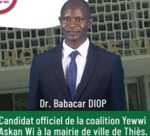Thiès : Première réaction du Dr Babacar Diop après avoir été élu maire