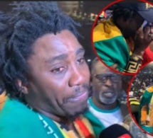 Emouvants Les larmes de Wally Seck après la victoire des lions du Senegal" alhamdoulilah yalla"
