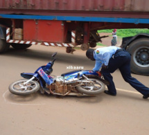 Thiès: Collision entre un scooter et une moto Jakarta avec trois personnes à bord