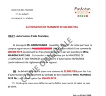 Arnaque via un prétendu financement : Voici comment des malfrats utilisent la Fondation Servir le Sénégal et le Ministère des Finances