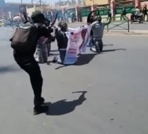 Marche de soutien à Cheikh Oumar Diagne : Echauffourées entre policiers et manifestants suivies d’arrestations